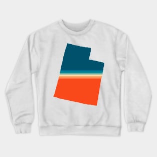 Utah State Retro Map Crewneck Sweatshirt